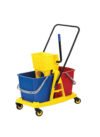 Double Bucket Wringer Trolley Yellow 60 L AF08074