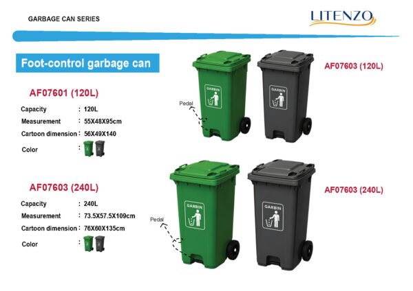 Dusbin atau Tempat Sampah dengan Pedal