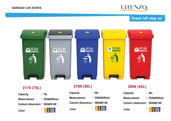 BIO Dustbin / Tempat Sampah 50 L
