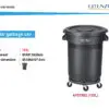 Tempat Sampah Bulat Kapasitas 120 Liter