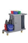 Janitor Cart With Double Bucket (murgan trolley with door)
